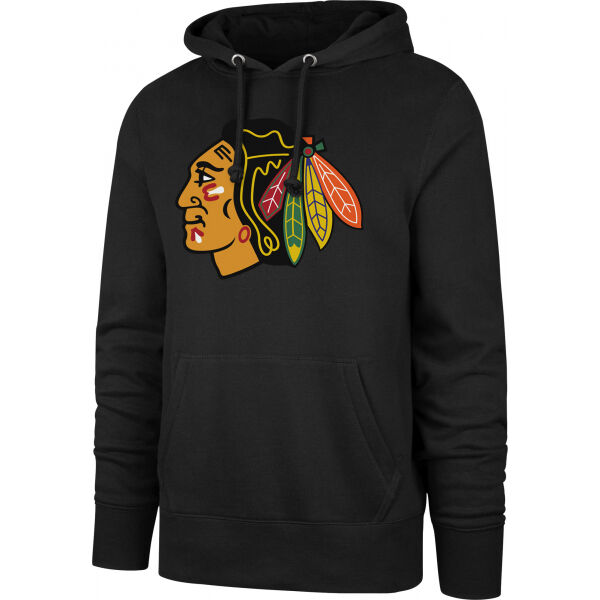 47 NHL CHICAGO BLACKHAWKS IMPRINT BURNSIDE HOOD  XL - Pánská mikina 47