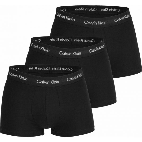 Calvin Klein 3 PACK LO RISE TRUNK černá S - Pánské boxerky Calvin Klein