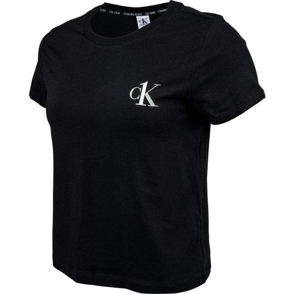 Calvin Klein S/S CREW NECK černá L - Dámské tričko Calvin Klein