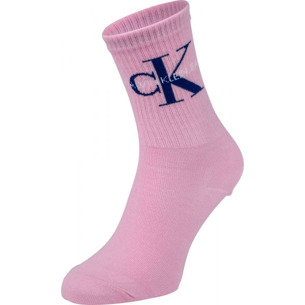 Calvin Klein WOMEN SHORT SOCK 1P JEANS LOGO BOWERY  UNI - Dámské ponožky Calvin Klein