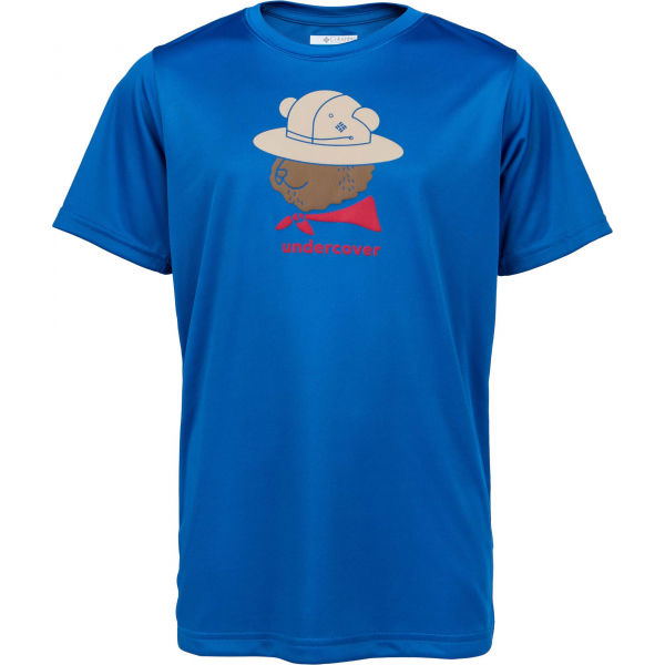 Columbia GRIZZLY GROVE SHORT SLEEVE GRAPHIC TEE  M - Dětské triko Columbia