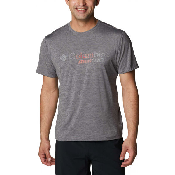 Columbia TRINITY TRAIL GRAPHIC TEE  M - Pánské sportovní triko Columbia