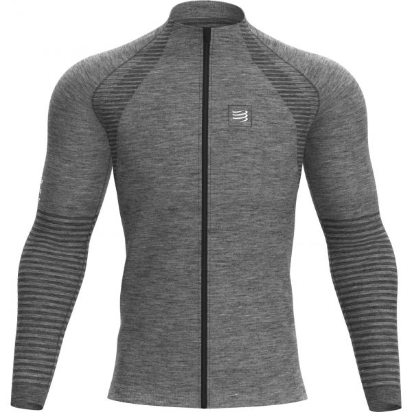 Compressport SEAMLESS ZIP SWEATSHIRT  M - Pánská sportovní mikina Compressport