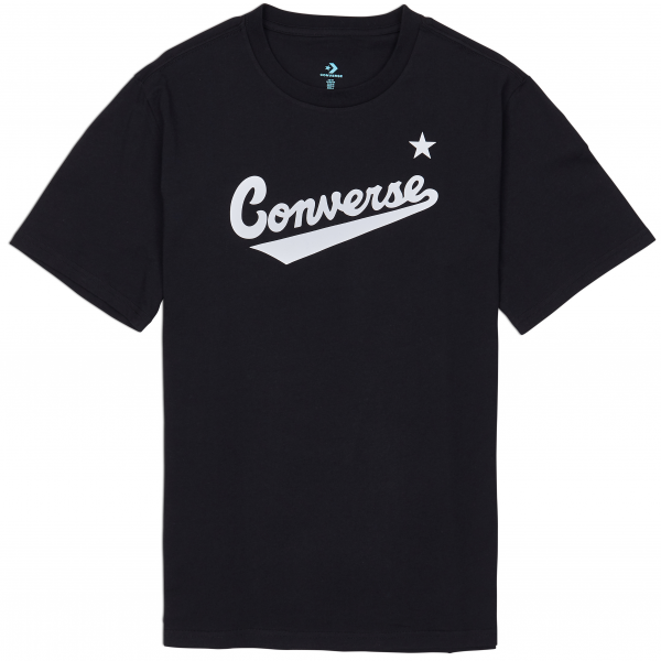 Converse CENTER FRONT LOGO TEE černá S - Pánské triko Converse