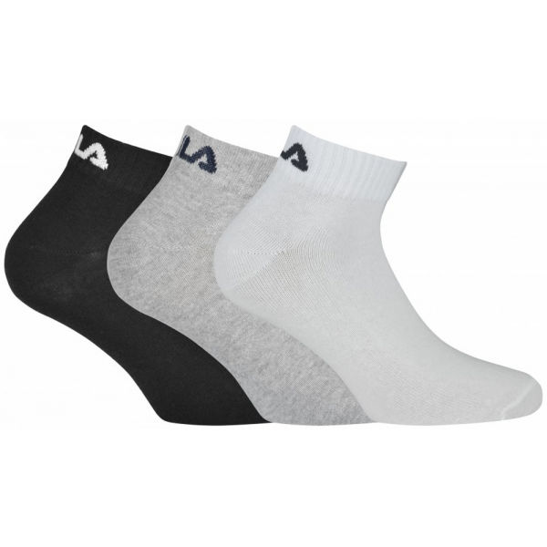 Fila QUARTER PLAIN SOCKS 3P  43 - 46 - Ponožky Fila