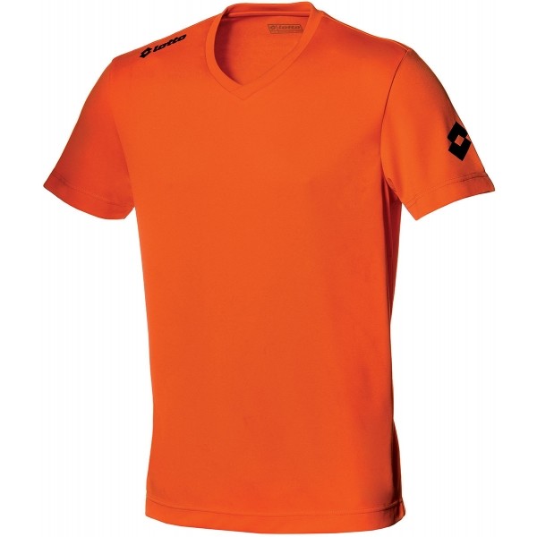 Lotto JERSEY TEAM EVO SS oranžová XL - Pánský fotbalový dres Lotto