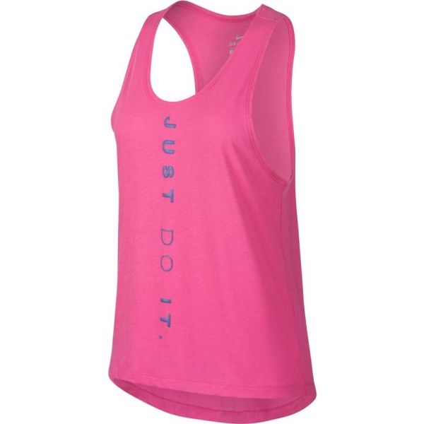 Nike MILER TANK SURF růžová XS - Dámské tílko Nike