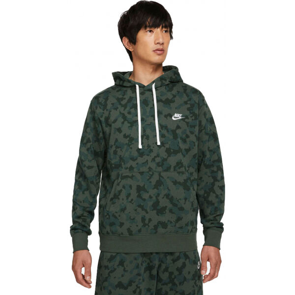 Nike NSW CLUB FT HOODIE CAMO M  S - Pánská mikina Nike