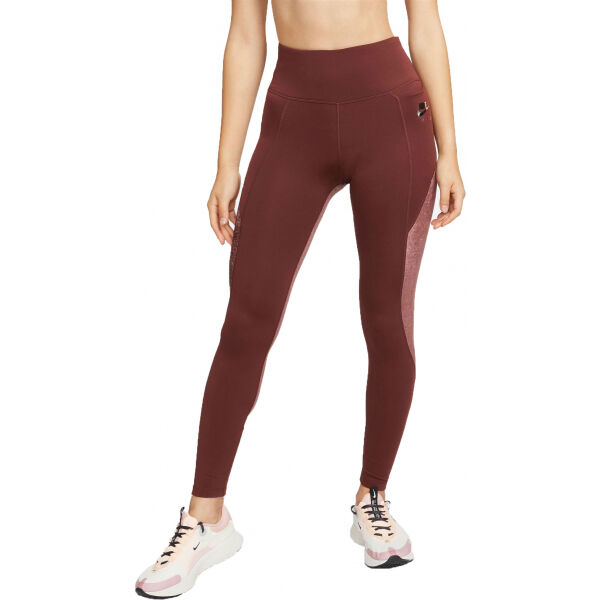 Nike AIR  DF TIGHT BRW W  L - Dámské běžecké legíny Nike