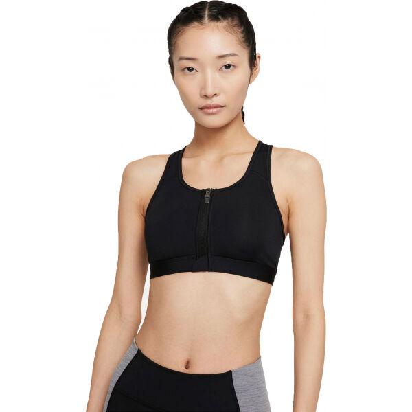 Nike DF SWSH ZIP FRONT BRA W  XL - Dámská sportovní podprsenka Nike
