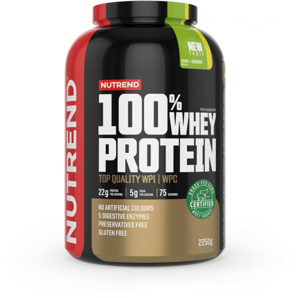 Nutrend 100% WHEY PROTEIN 2250 g KIWI-BANÁN   - Protein Nutrend