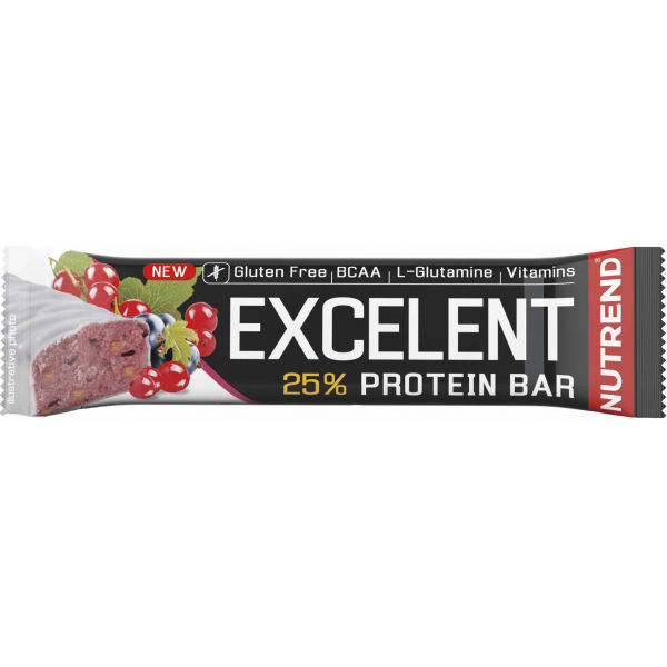 Nutrend EXCELENT ČERNÝ RYBÍZ 85g   - Proteinová tyčinka Nutrend