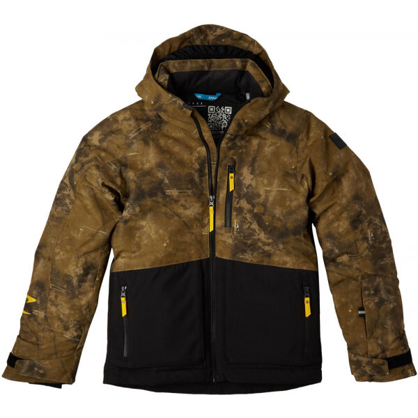 O'Neill TEXTURE JACKET  152 - Chlapecká lyžařská/snowboardová bunda O'Neill