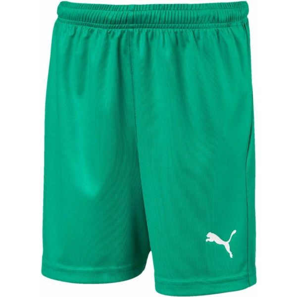 Puma LIGA SHORTS CORE JR zelená 140 - Dětské sportovní šortky Puma