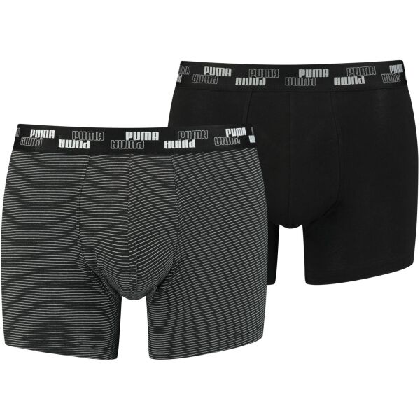 Puma MEN YD MINI STRIPE BOXER  S - Pánské boxerky Puma