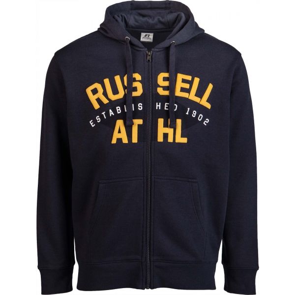 Russell Athletic HOODY SWEATSHIRT ESTABILISHED 1902 tmavě modrá XL - Pánská mikina Russell Athletic