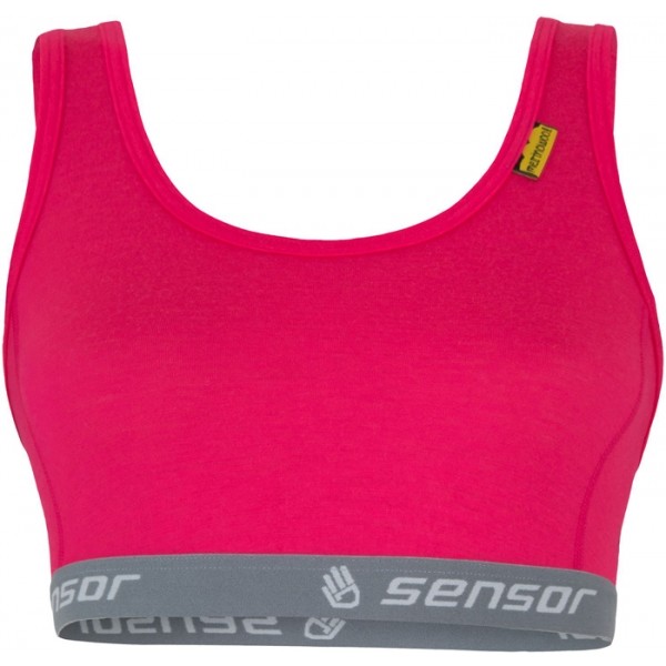 Sensor MERINO ACTIVE W červená L - Sportovní podprsenka Sensor