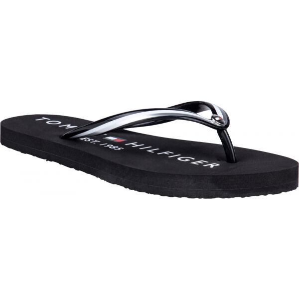 Tommy Hilfiger GLOSSY BEACH SANDAL  39 - Dámské žabky Tommy Hilfiger