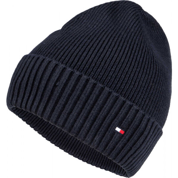Tommy Hilfiger PIMA COTTON BEANIE  UNI - Pánská zimní čepice Tommy Hilfiger