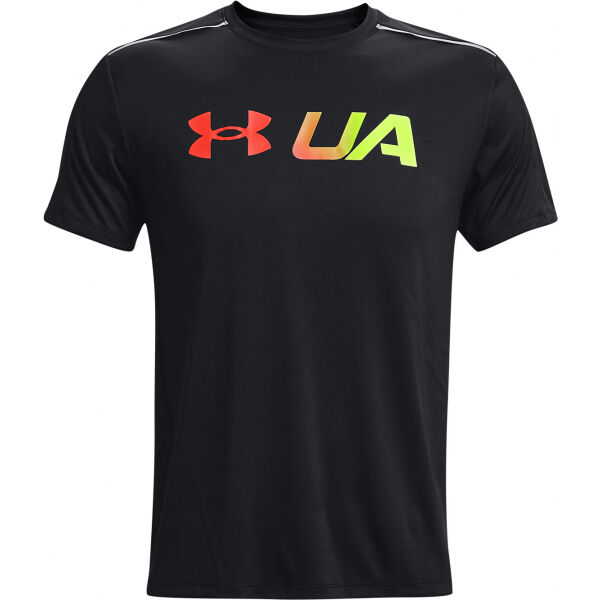 Under Armour RUN GRAPHIC PRINT FILL SS  M - Pánské triko Under Armour