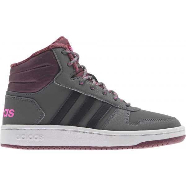 adidas HOOPS MID 2.0 K  3.5 - Dětská volnočasová zateplená obuv adidas