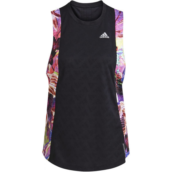 adidas OWN THE RUN FLORAL TANK  XS - Dámské tílko adidas