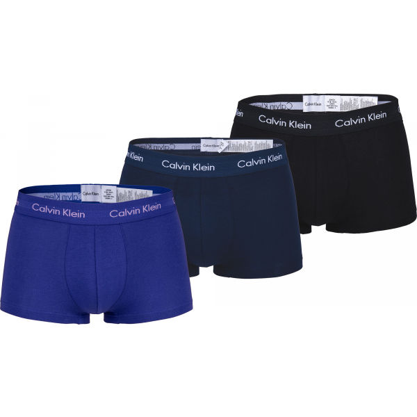 Calvin Klein 3 PACK LO RISE TRUNK černá S - Pánské boxerky Calvin Klein