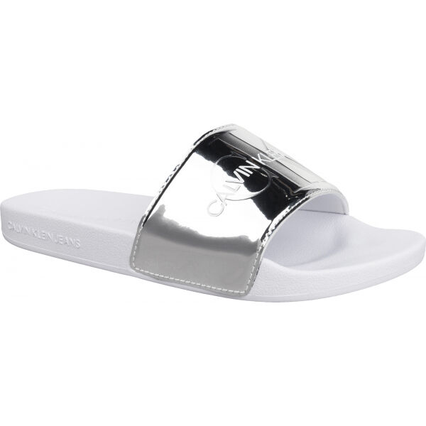 Calvin Klein SLIDE SPECCHIO PU-TPU  38 - Dámské pantofle Calvin Klein