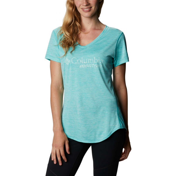 Columbia W TRINITY TRAIL GRAPHIC TEE  XS - Dámské sportovní triko Columbia