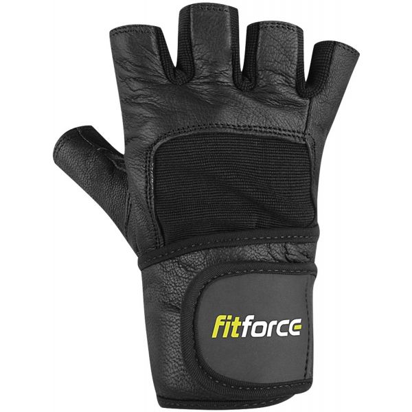 Fitforce FITNESS RUKAVICE černá S - Rukavice na fitness Fitforce