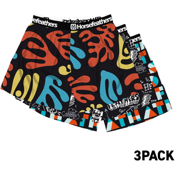 Horsefeathers FRAZIER 3PACK BOXER SHORTS  L - Pánské boxerky Horsefeathers