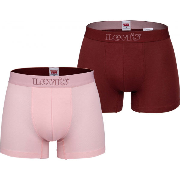 Levi's MEN PIQUE TEXTURE BOXER BRIEF 2P  L - Pánské boxerky Levi's
