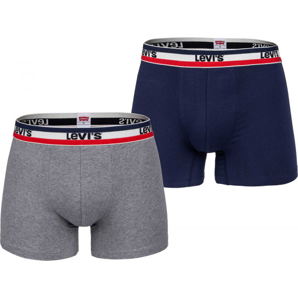 Levi's MEN SPRTSWR LOGO BOXER BRIEF 2P  S - Pánské boxerky Levi's