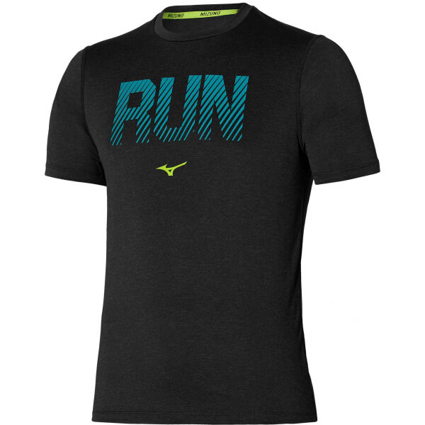 Mizuno CORE GRAPHIC RUN TEE  S - Pánské funkční triko s krátkým rukávem Mizuno