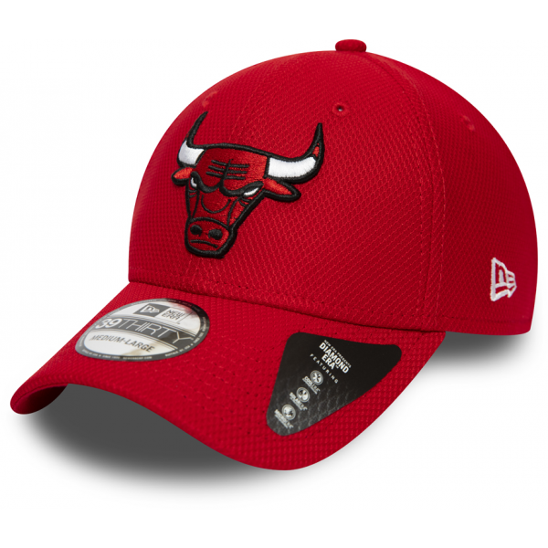 New Era 39THIRTY DIAMOND ERA ESSENTIAL CHICAGO BULLS červená M/L - Pánská kšiltovka New Era