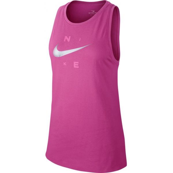 Nike DRY TANK DFC BRAND růžová M - Dámské sportovní tílko Nike