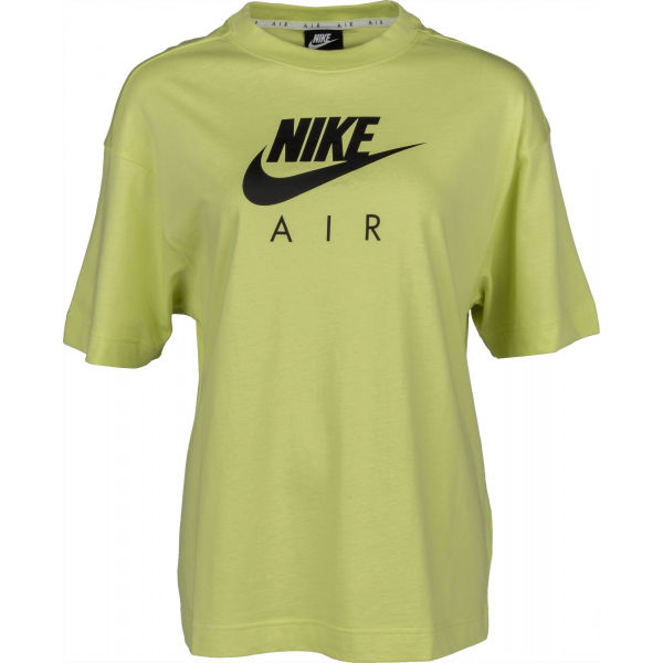 Nike NSW AIR TOP SS BF W zelená XS - Dámské tričko Nike