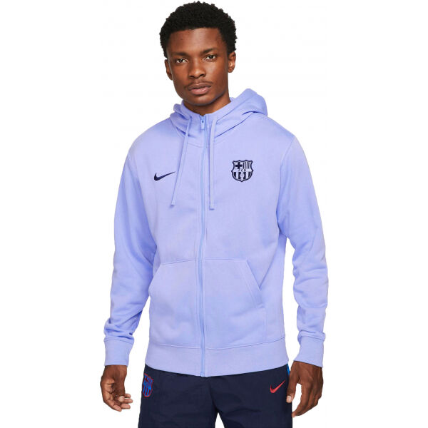 Nike FCB M NSW CLUB HOODIE FZ FT  XL - Pánská fotbalová mikina Nike