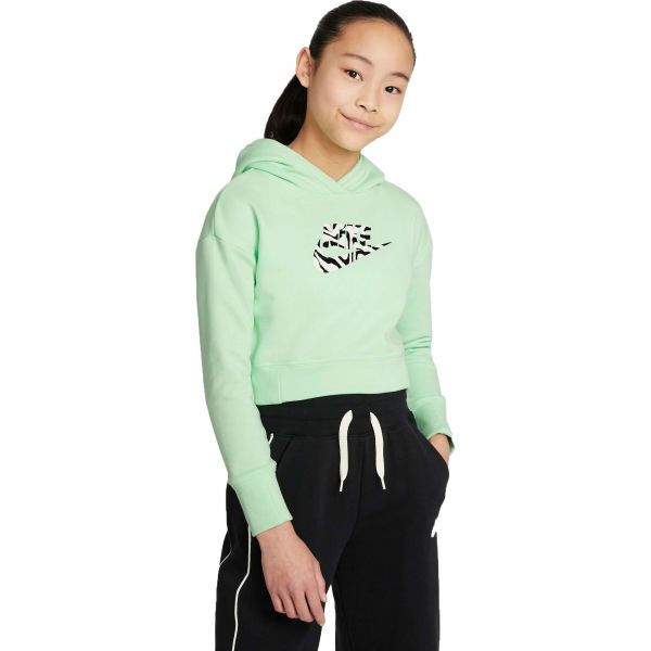 Nike NSW CROP HOODIE FILL  S - Dívčí mikina Nike