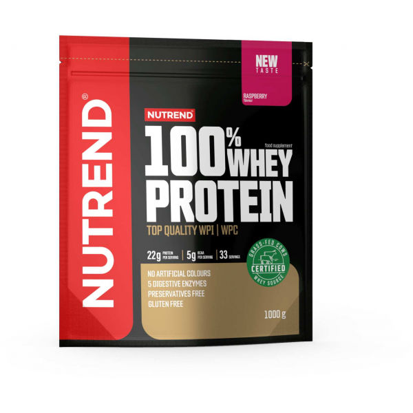 Nutrend 100% WHEY PROTEIN 1000 g MALINA   - Protein Nutrend