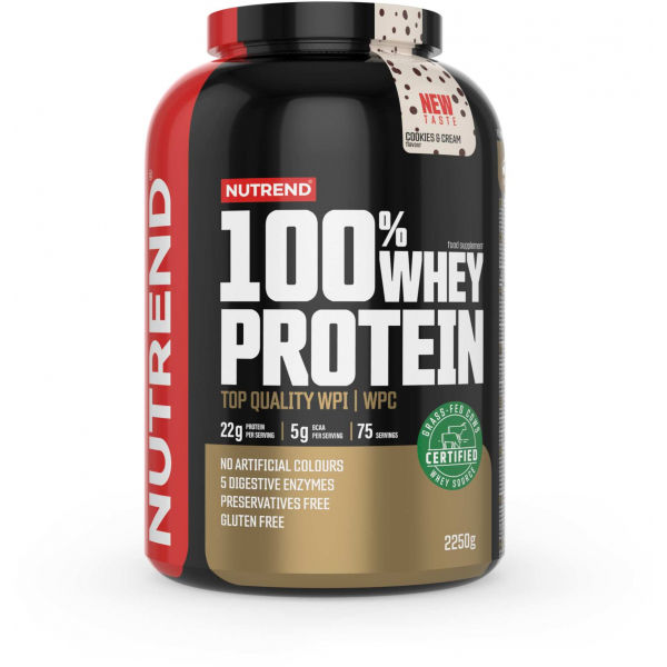 Nutrend 100% WHEY PROTEIN 2250 g COOKIES-CREAM   - Protein Nutrend