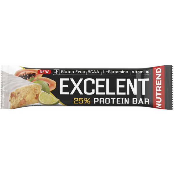 Nutrend EXCELENT LIMETKA+PAPÁJA 85g   - Proteinová tyčinka Nutrend