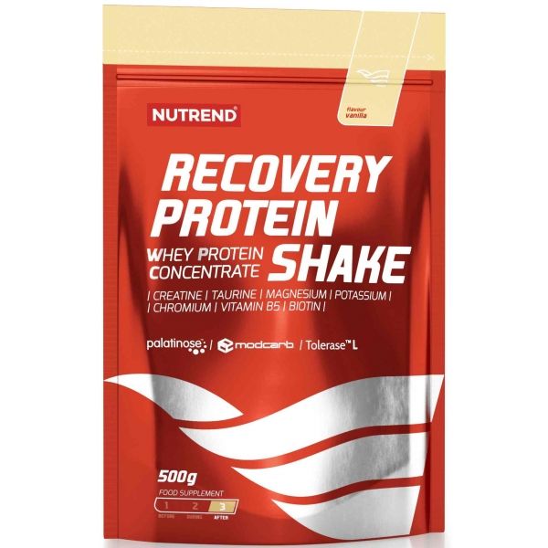 Nutrend RECOVERY PROTEIN SHAKE VANILKA  NS - Směs pro přípravu regeneračního nápoje Nutrend