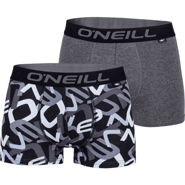 O'Neill MEN BOXER ALL OVER LETTERS 2PK bílá S - Pánské boxerky O'Neill