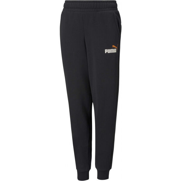 Puma ESS + 2 COL LOGO PANTS FL B  140 - Chlapecké tepláky Puma