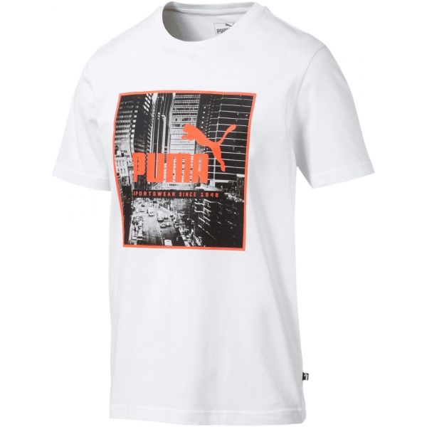 Puma Photo Street Tee bílá M - Pánské triko Puma