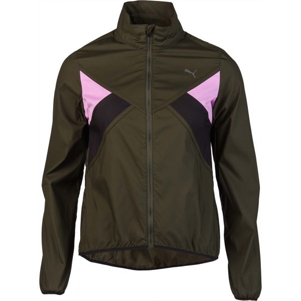 Puma RUN WIND JACKET hnědá M - Dámská bunda Puma