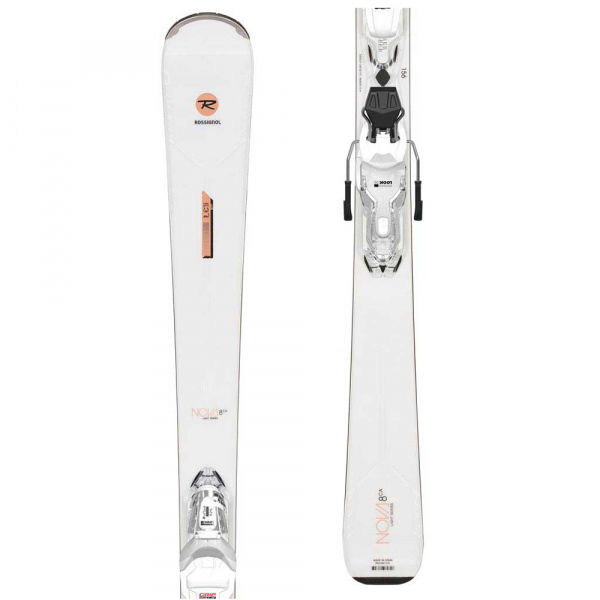Rossignol NOVA 8 CA XPRESS + XPRESS W 11 GW B83 WHT/SPKL  156 - Dámské sjezdové lyže Rossignol