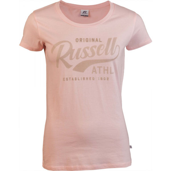 Russell Athletic ORIGINAL S/S CREWNECK TEE SHIRT růžová XS - Dámské tričko Russell Athletic