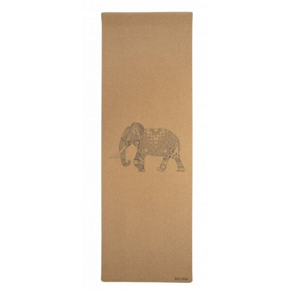 SHARP SHAPE CORK TRAVEL YOGA MAT ELEPHANT   - Jogamatka SHARP SHAPE